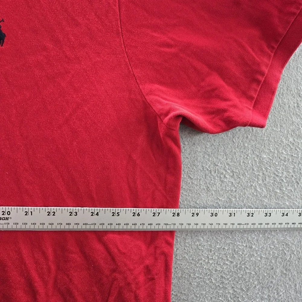 Polo Ralph Lauren Men Polo 3XB Red Embroidered Logo Short Sleeve